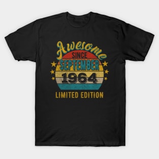 58 Year Old 58th Birthday Design for September 1964 born Limited Edition Legend BDay Gift T-Shirt